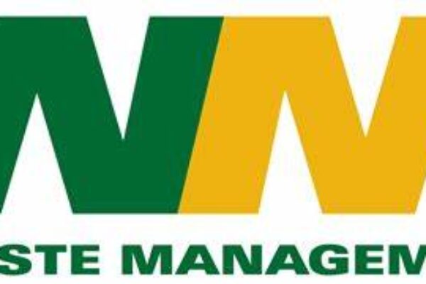 Waste Management logo; green W and yellow M