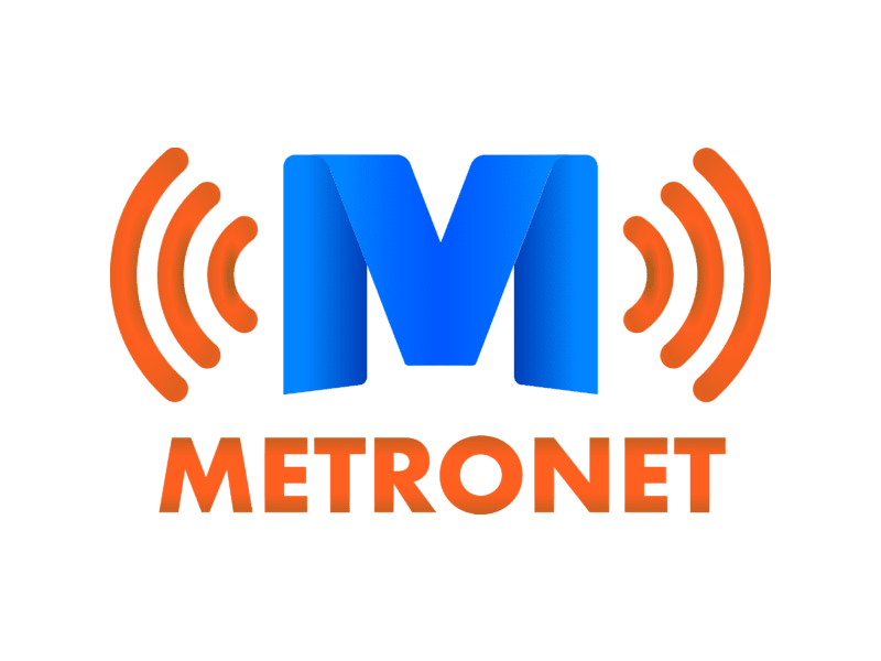 Metronet logo with big letter M