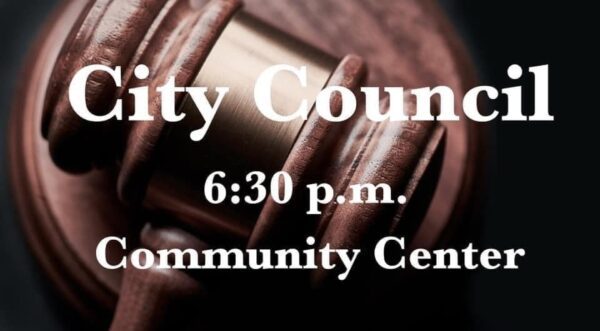 City Council meeting, 6:30 p.m., Community Center