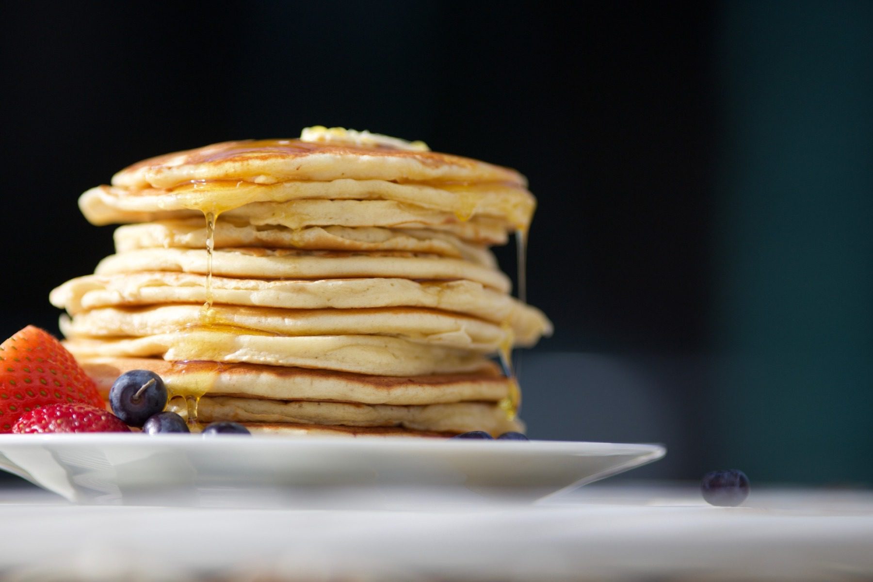 a stack of pancakes