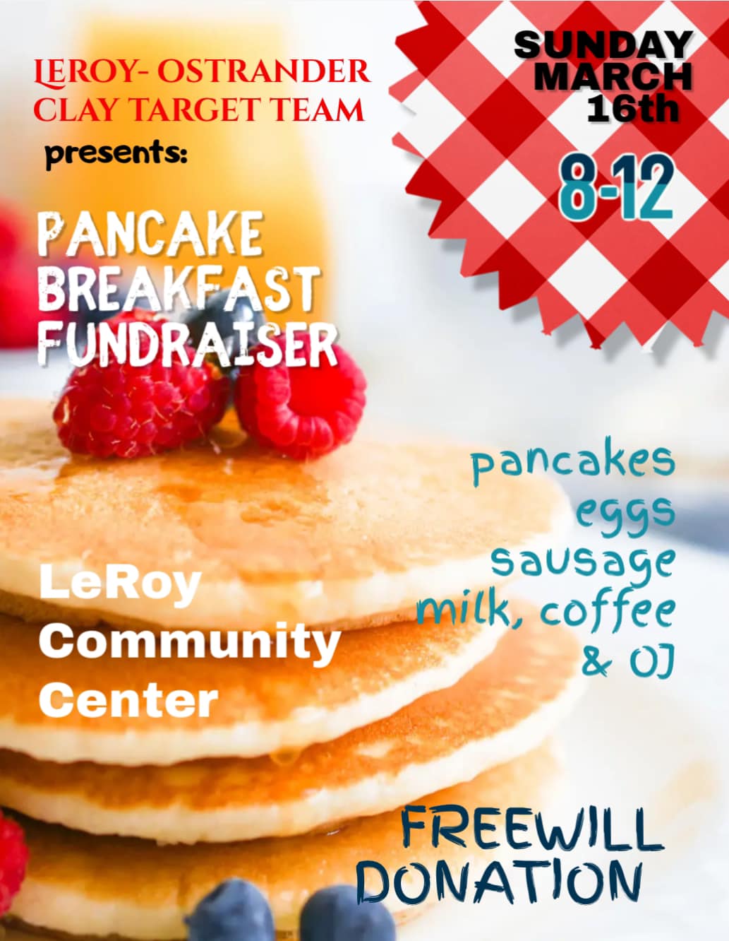 L-O Trap Team Pancake Breakfast Fundraiser - City of LeRoy Minnesota